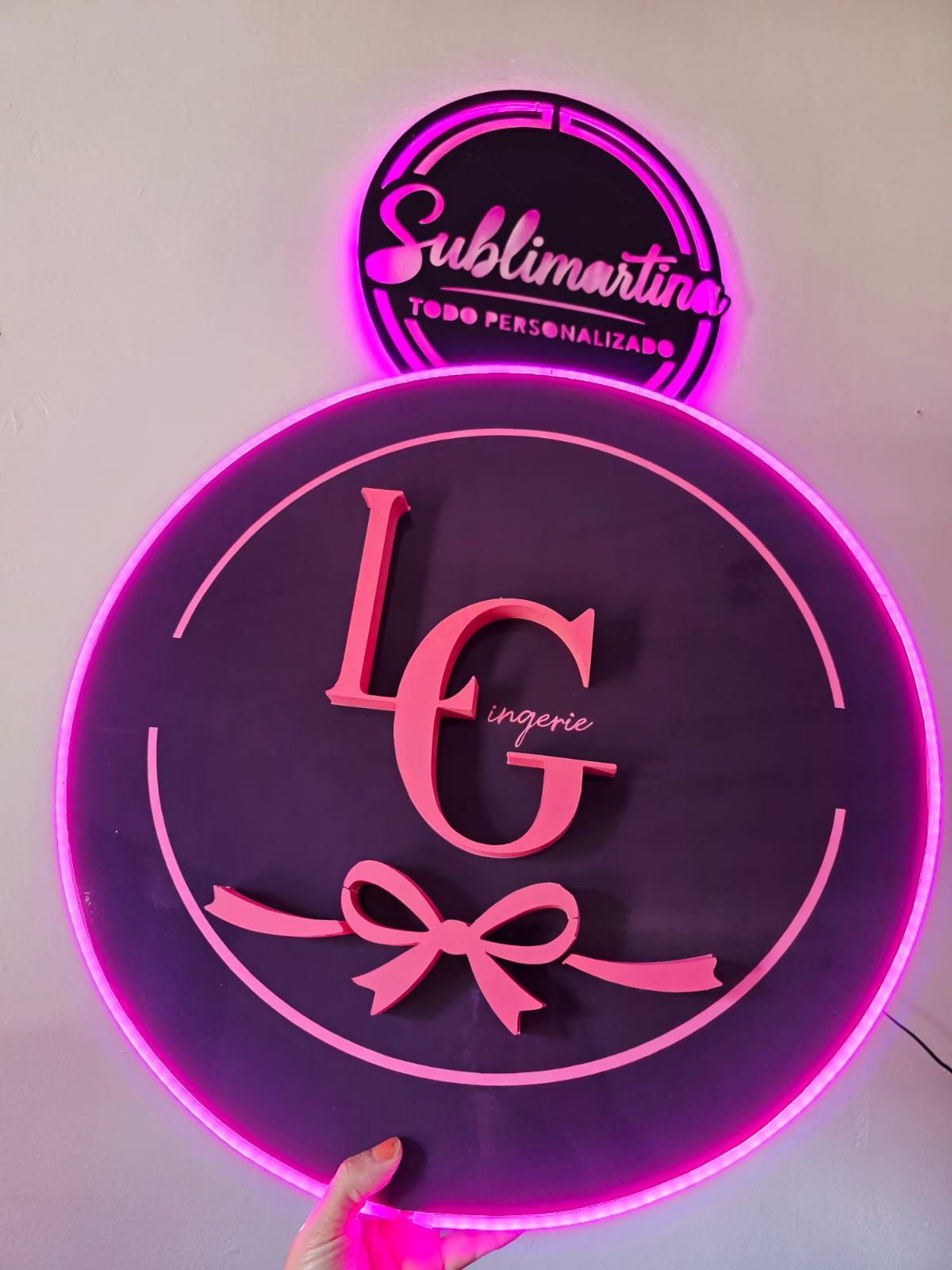 Cartel decorativo LED